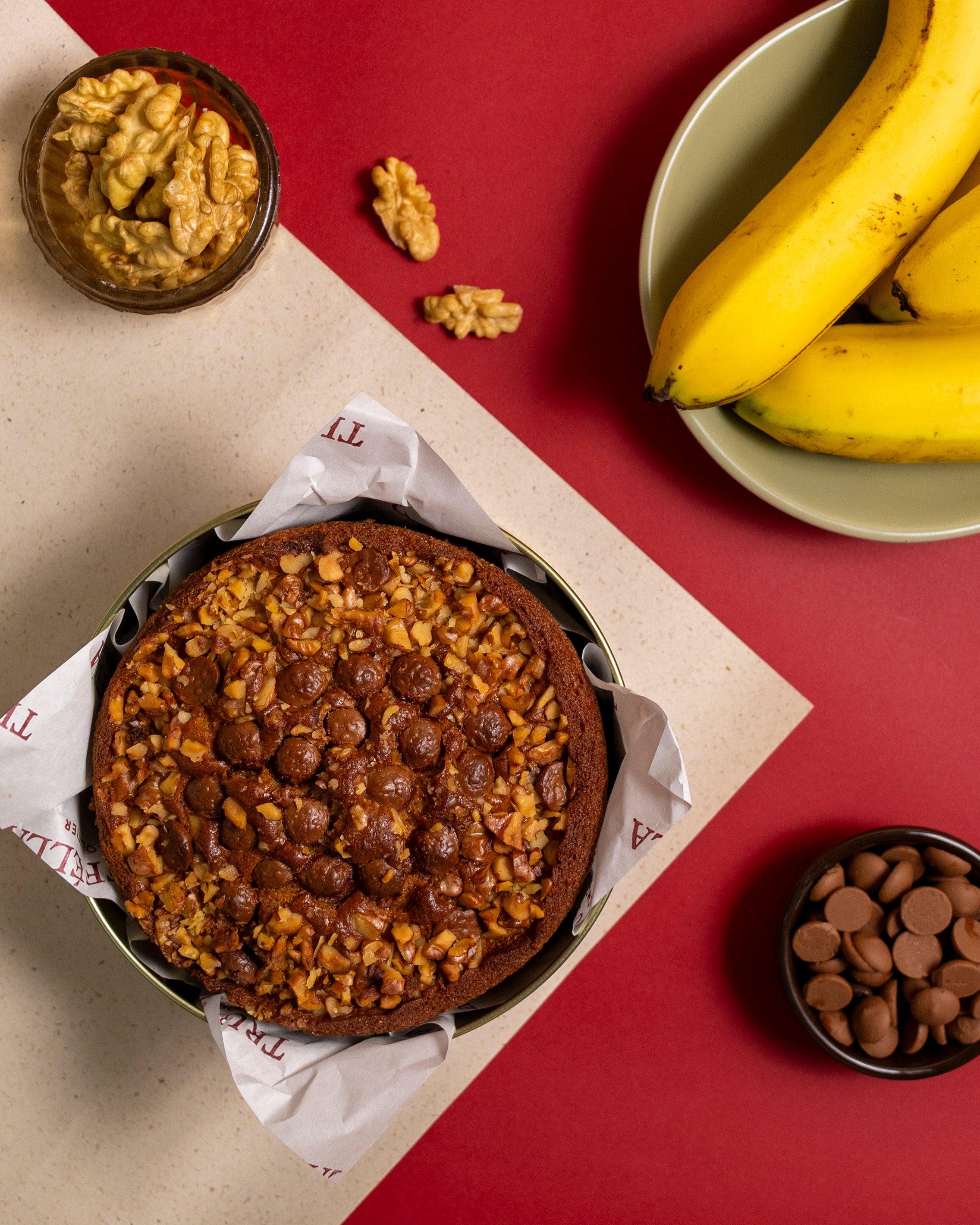 Banana Walnut Chocolate (Tea Cake)