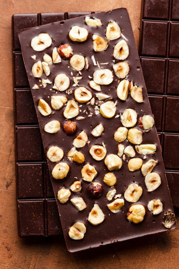 54% Dark Chocolate Bar with Hazelnut & Sea Salt